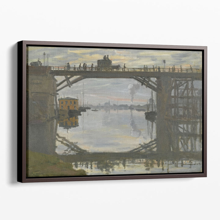 The Highway Bridge under repair, 1872 - Canvas Print Wall Art