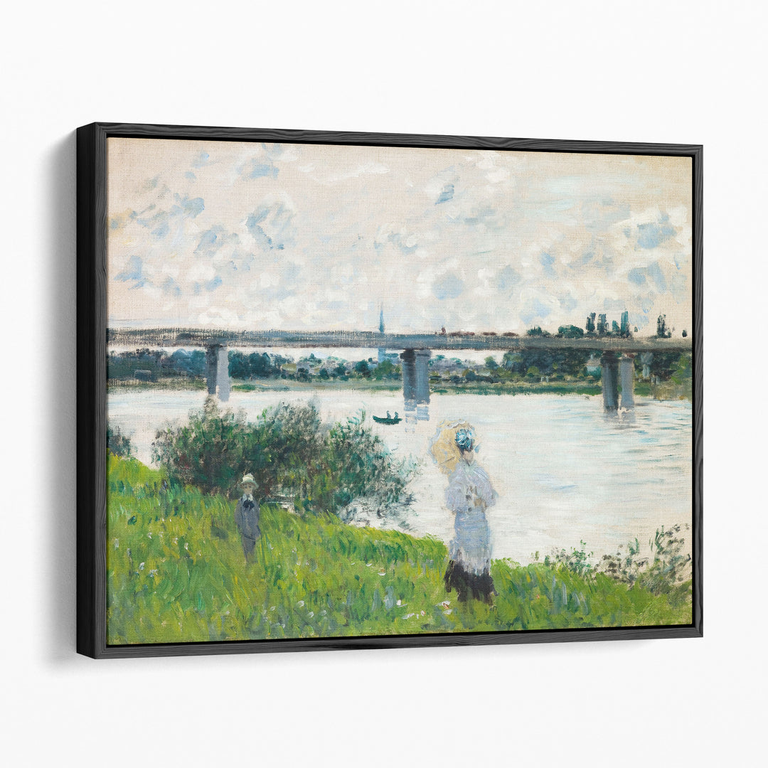The Promenade with the Railroad Bridge, Argenteuil, 1874 - Canvas Print Wall Art