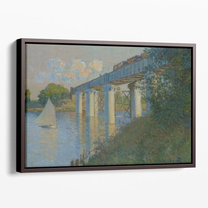 The Railway Bridge at Argenteuil - Canvas Print Wall Art