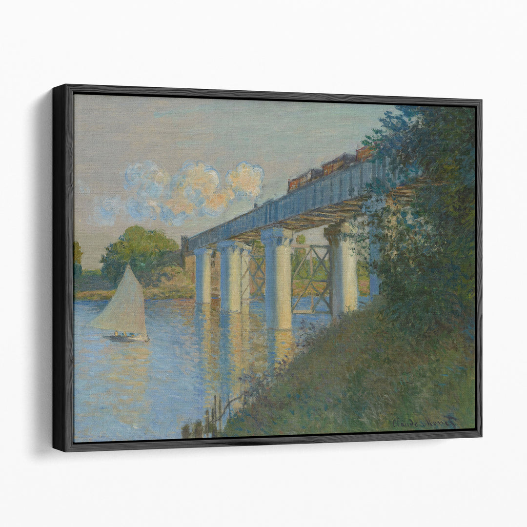The Railway Bridge at Argenteuil - Canvas Print Wall Art
