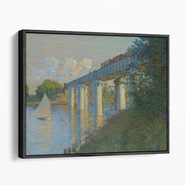 The Railway Bridge at Argenteuil - Canvas Print Wall Art
