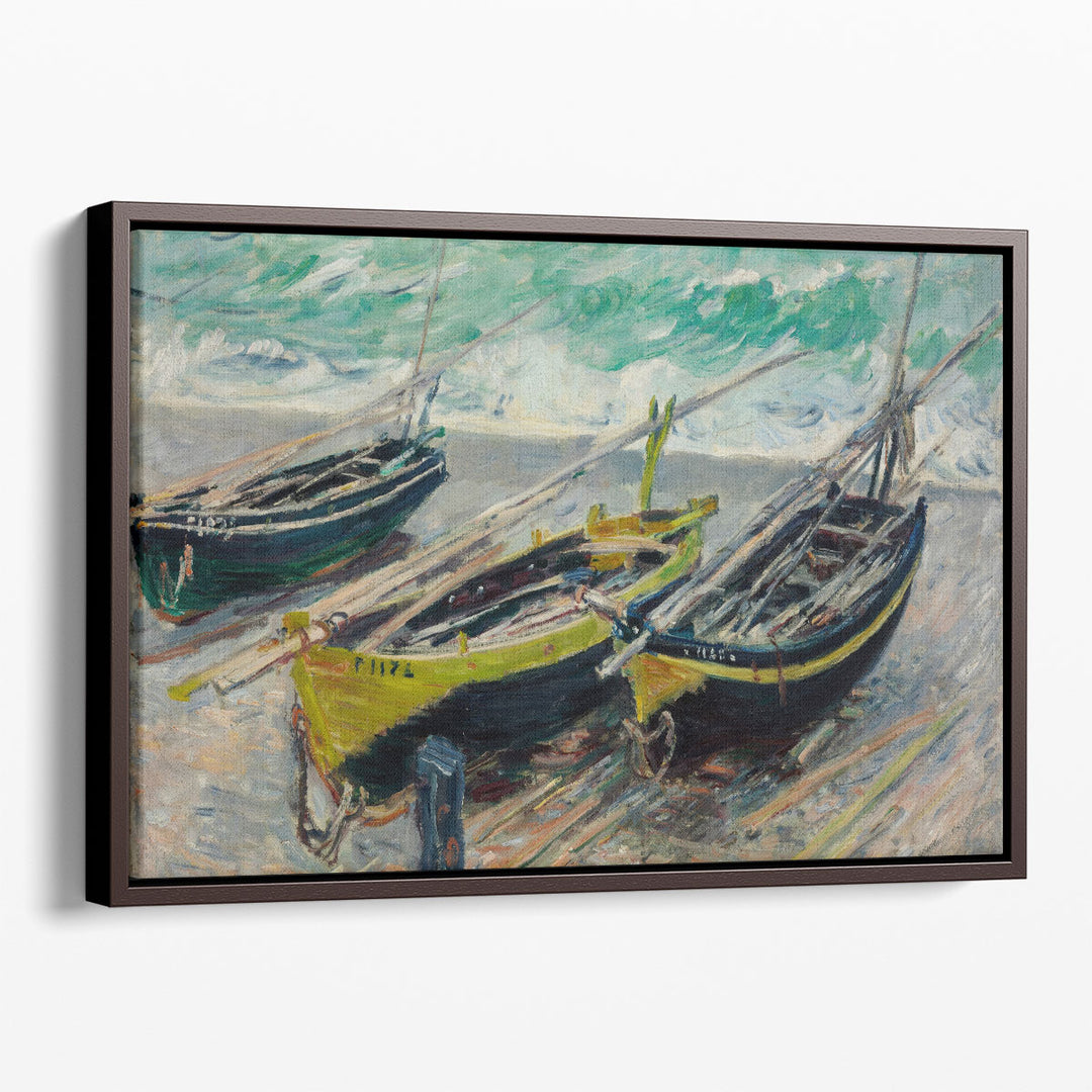 Three Fishing Boats - Canvas Print Wall Art