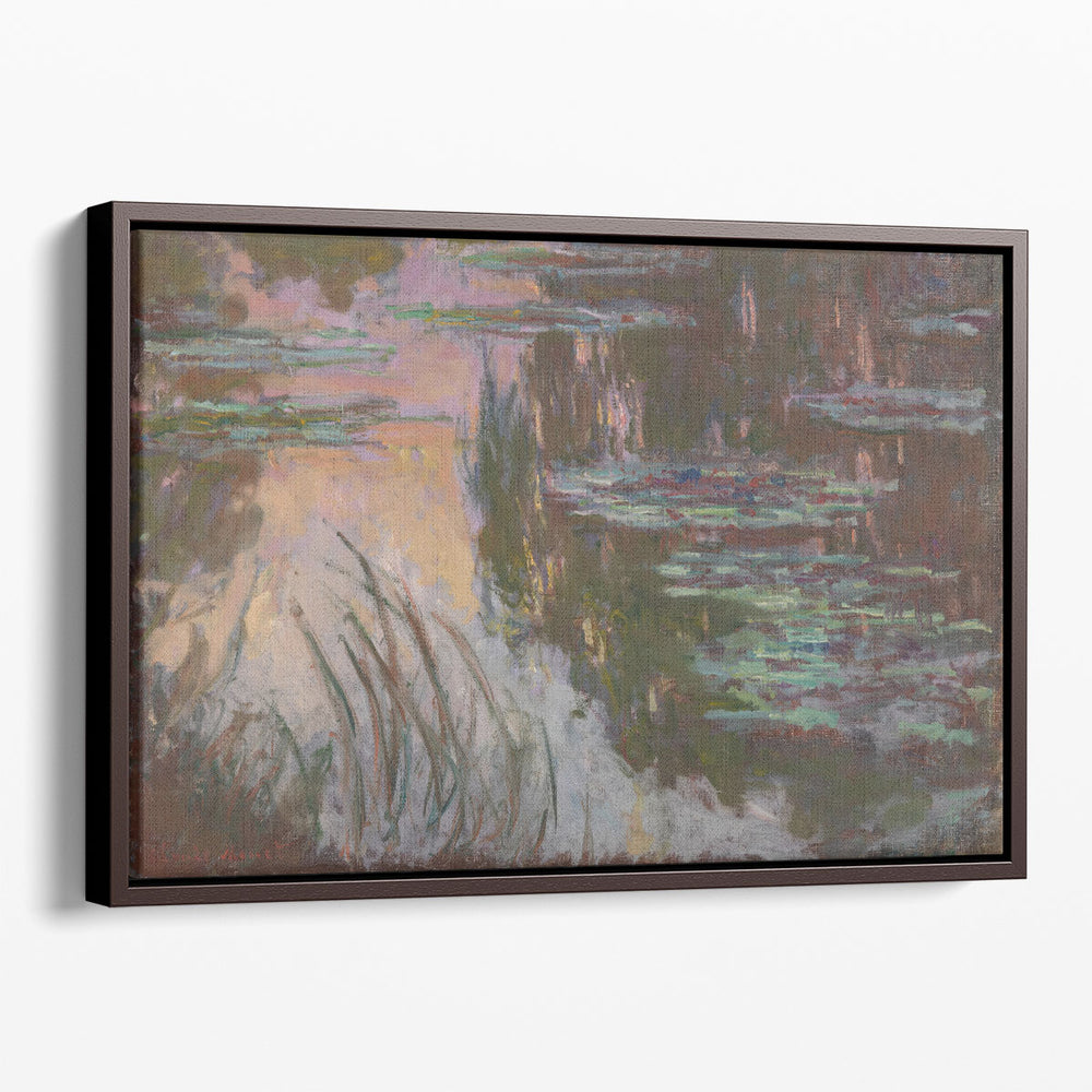 Water-Lilies, Setting Sun, 1907 - Canvas Print Wall Art