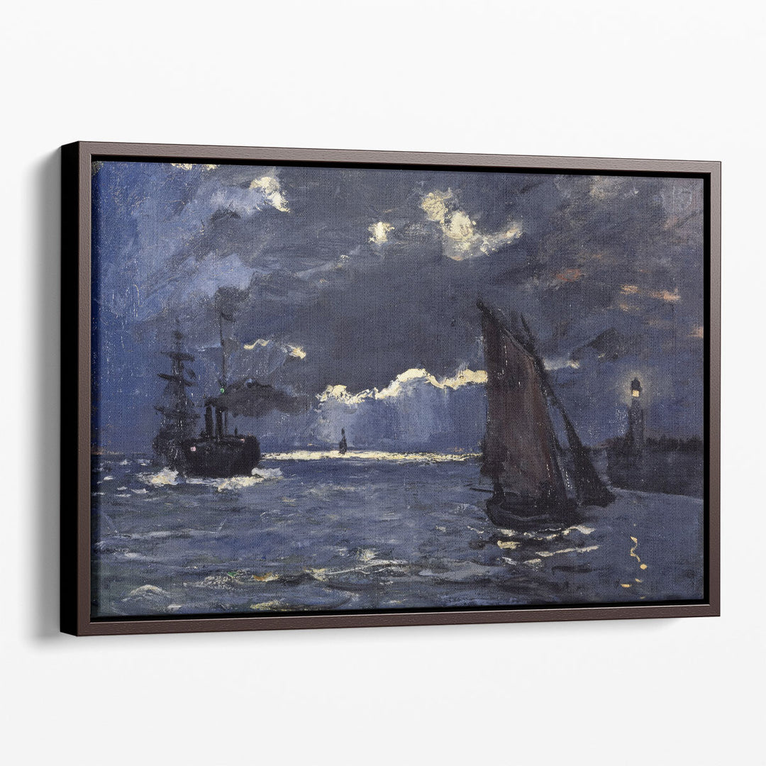 A Seascape, Shipping by Moonlight, 1864 - Canvas Print Wall Art