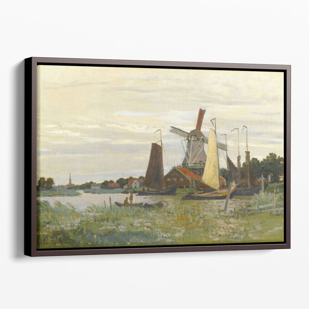 A Windmill in Zaandam, 1871 - Canvas Print Wall Art