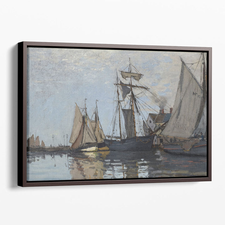 Boats in the port of Honfleur, 1866 - Canvas Print Wall Art