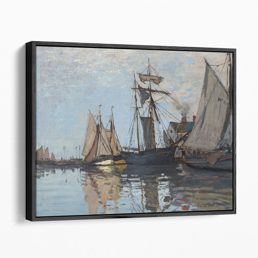 Boats in the port of Honfleur, 1866 - Canvas Print Wall Art