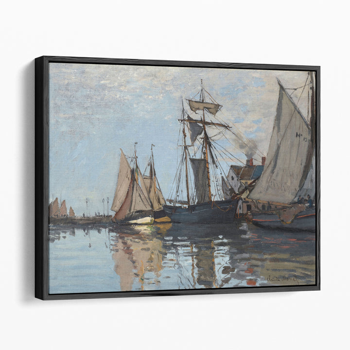 Boats in the port of Honfleur, 1866 - Canvas Print Wall Art