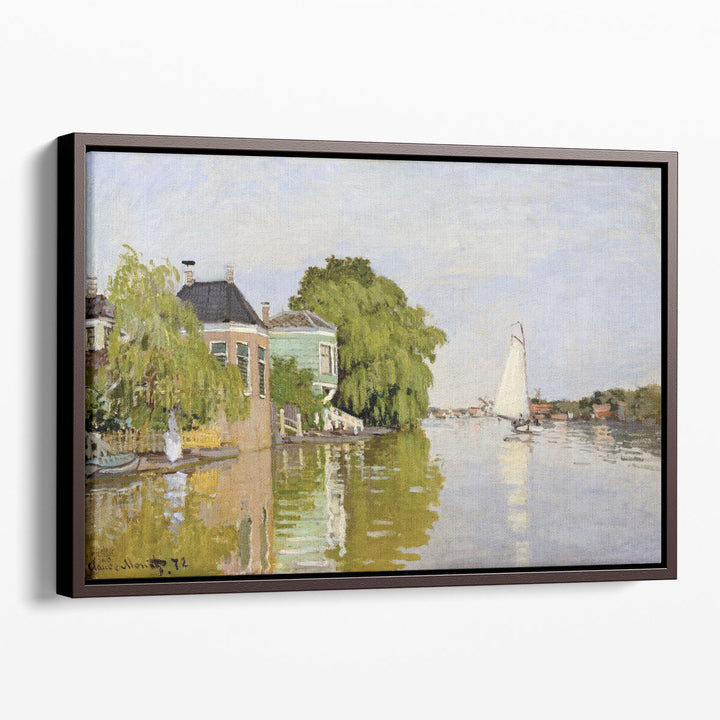 Houses on the Achterzaan, 1871 - Canvas Print Wall Art