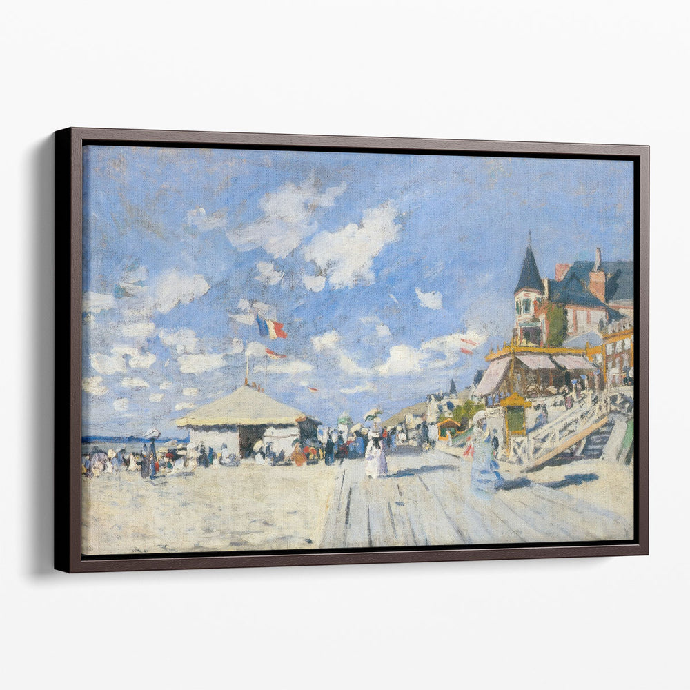 On the Beach at Trouville, 1870 - Canvas Print Wall Art