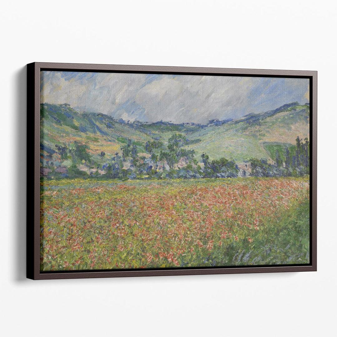 Poppy Field Around Giverny - Canvas Print Wall Art