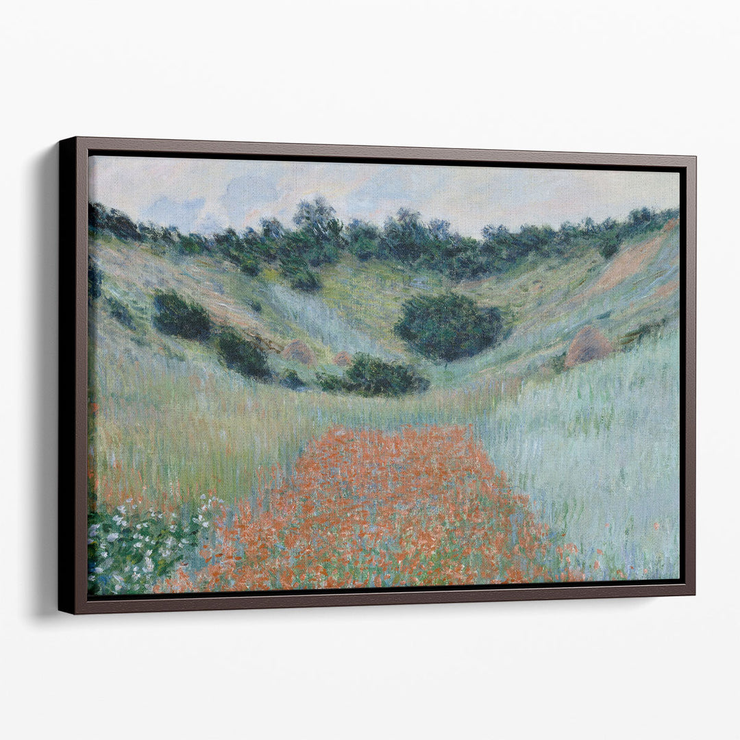 Poppy Field in a Hollow near Giverny - Canvas Print Wall Art