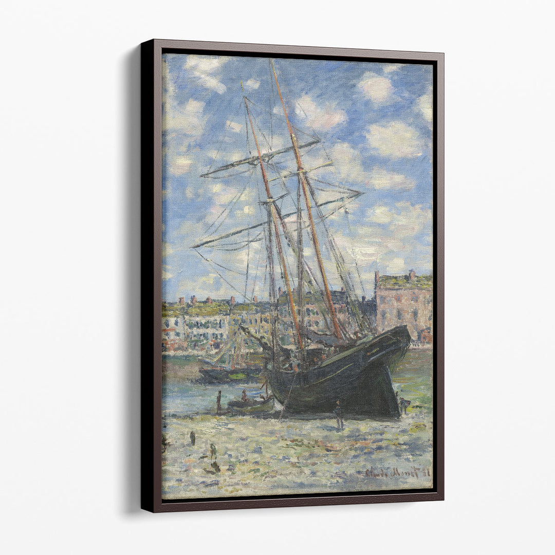 Boat Lying at Low Tide, 1881 - Canvas Print Wall Art