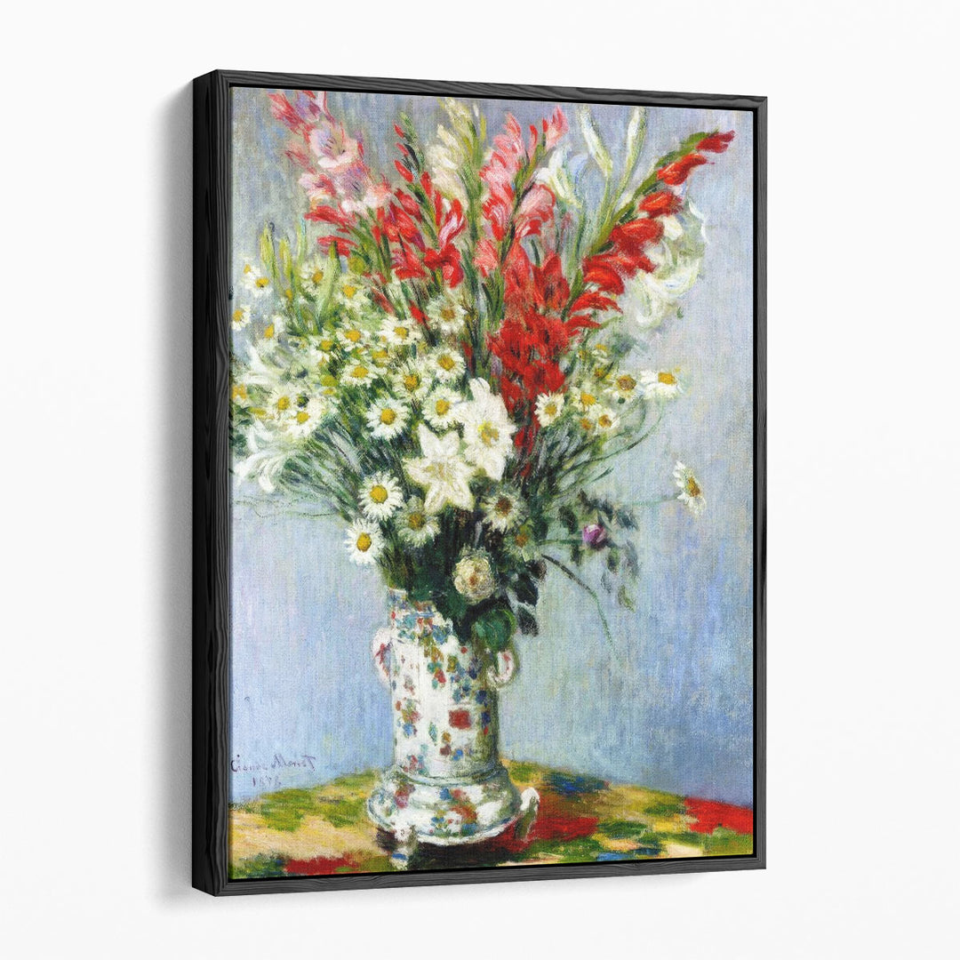 Bouquet of Gladioli, Lilies and Daisies, 1878 - Canvas Print Wall Art