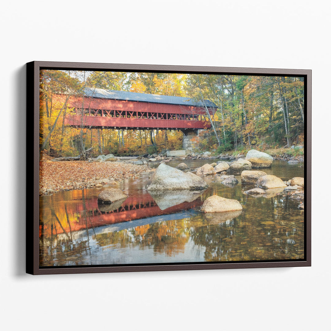 Swift River Covered Bridge - Canvas Print Wall Art