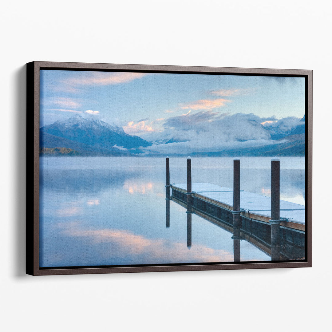 Lake McDonald Dock - Canvas Print Wall Art