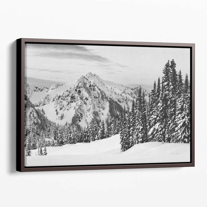 Tatoosh Range Black and White - Canvas Print Wall Art