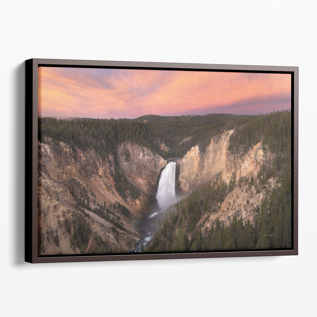 Lower Falls of the Yellowstone River I - Canvas Print Wall Art