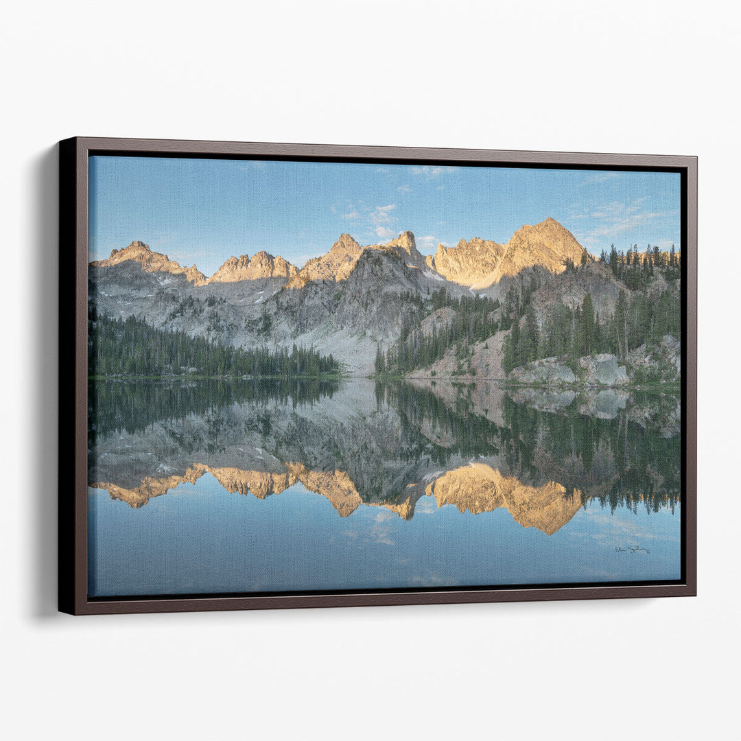 Alice Lake Sawtooh Mountains Idaho - Canvas Print Wall Art