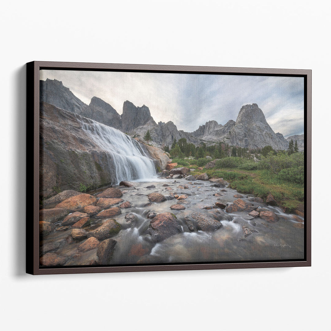 Cirque of the Towers Waterfall - Canvas Print Wall Art