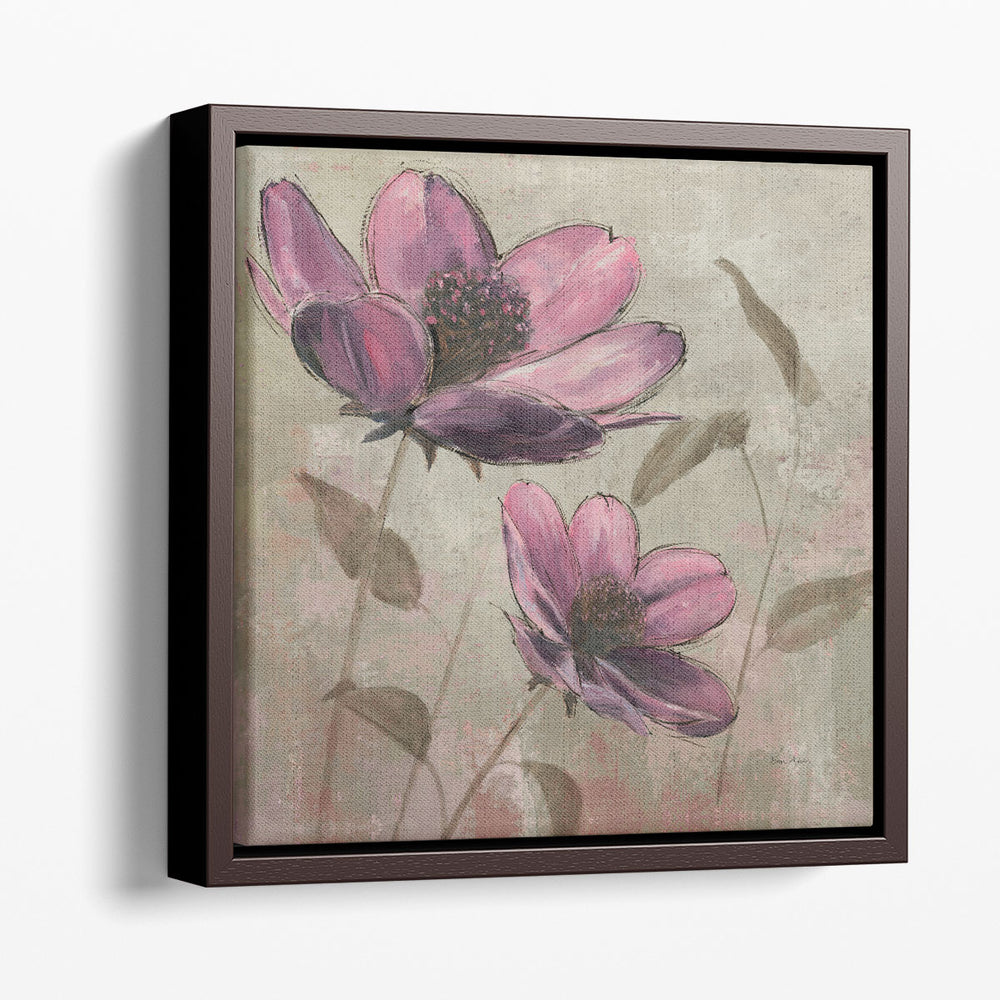 Plum Floral II - Canvas Print Wall Art