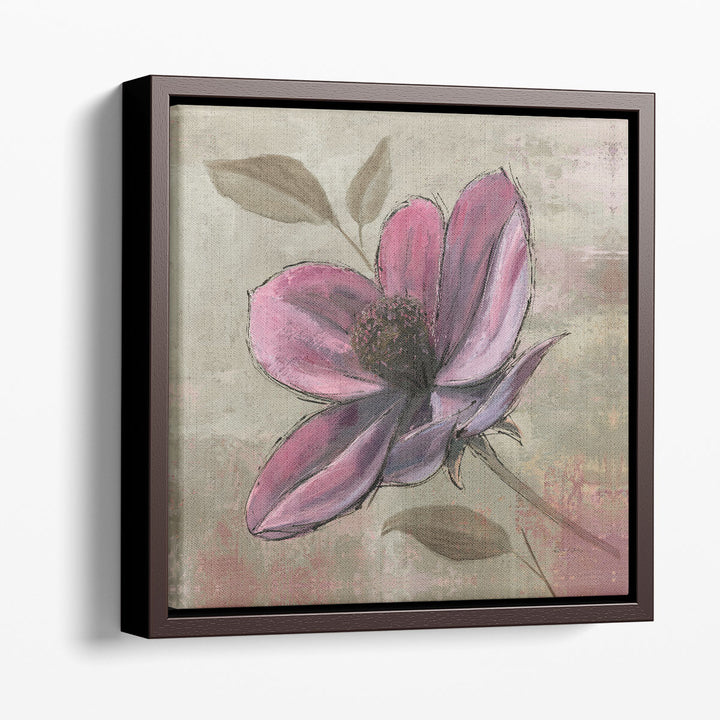 Plum Floral III - Canvas Print Wall Art