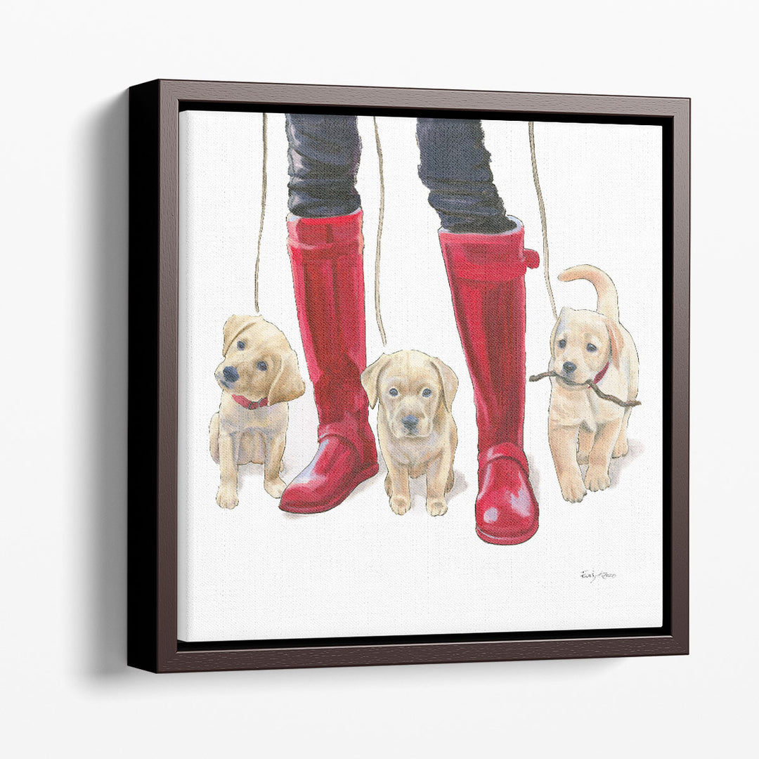 Furry Fashion Friends I - Canvas Print Wall Art