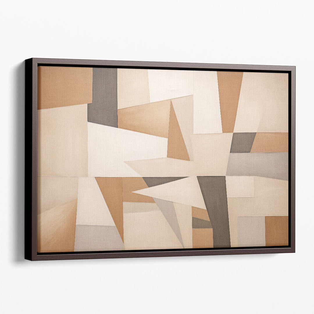 Neutral Geometry - Canvas Print Wall Art