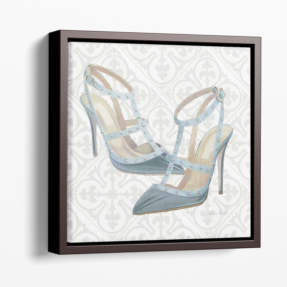 Must Have Fashion II Gray and  White- Canvas Print Wall Art