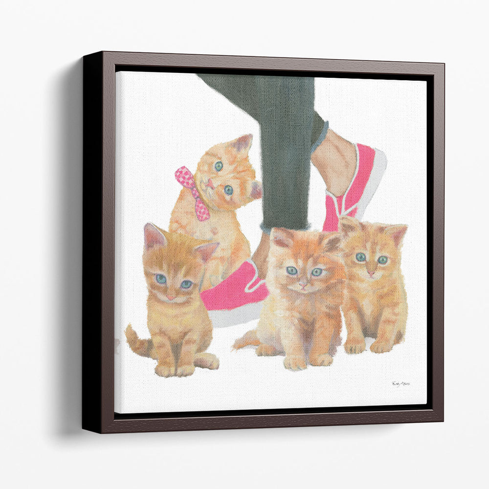 Cutie Kitties I - Canvas Print Wall Art