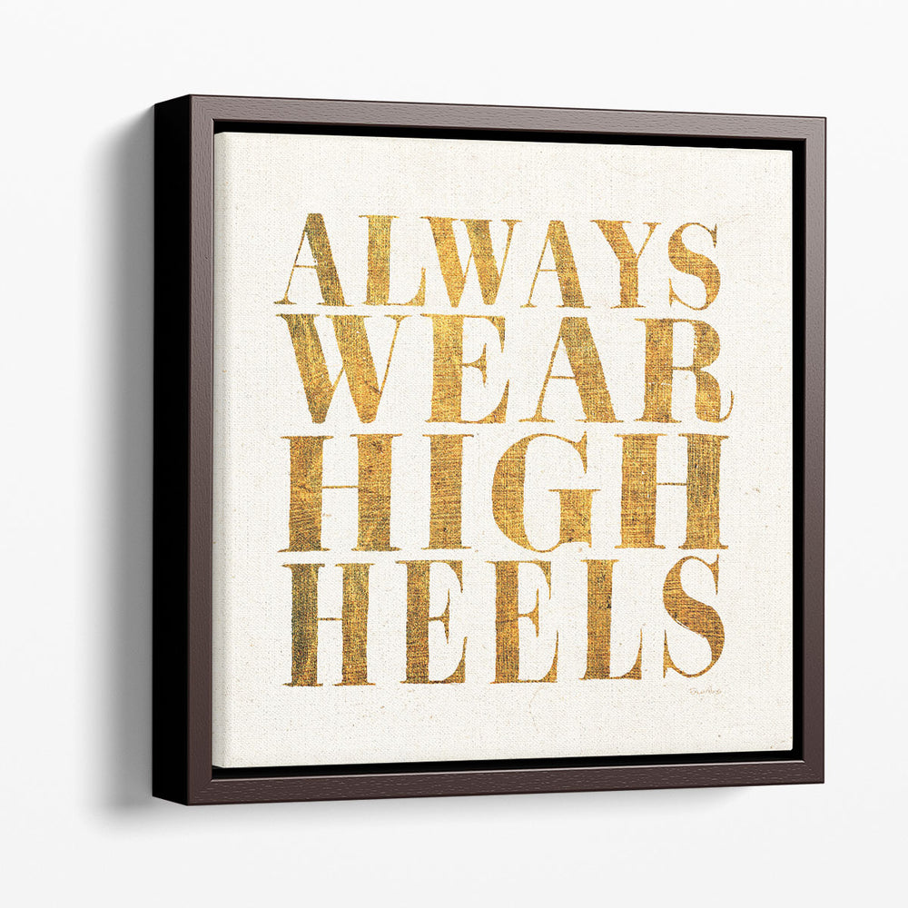 Shoe Festish Quotes II - Canvas Print Wall Art