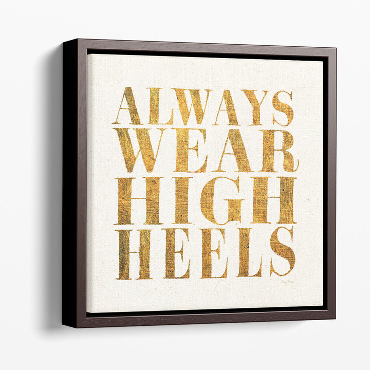 Shoe Festish Quotes II - Canvas Print Wall Art