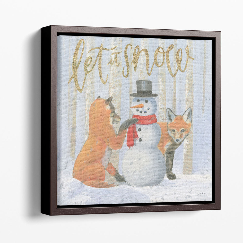 Christmas Critters Bright III - Canvas Print Wall Art