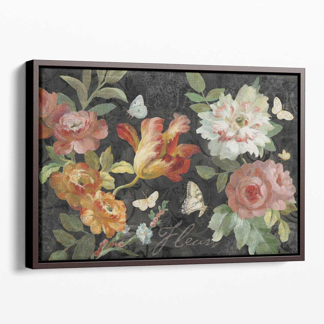 Seaside Garden III Black - Canvas Print Wall Art