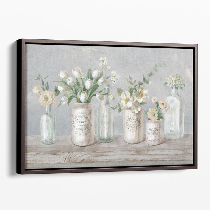 Marmalade Flowers I - Canvas Print Wall Art