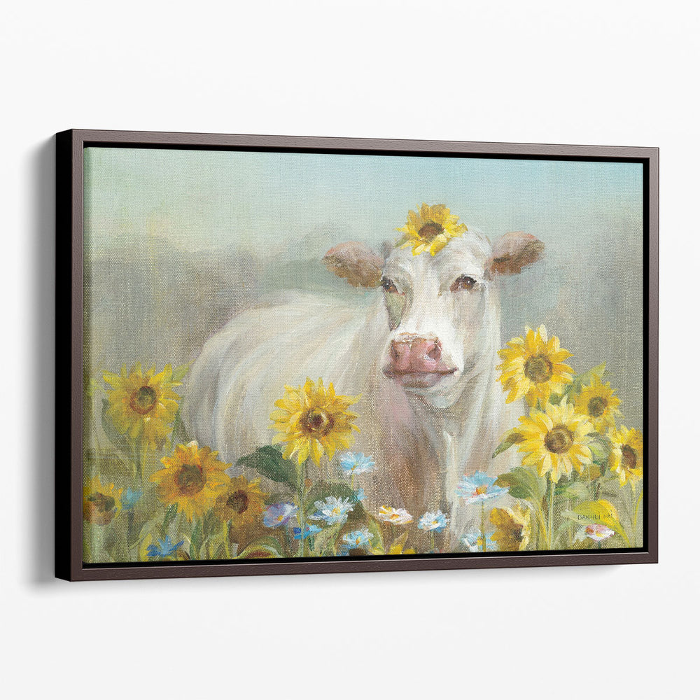 Farm and Field I Blue Sky - Canvas Print Wall Art