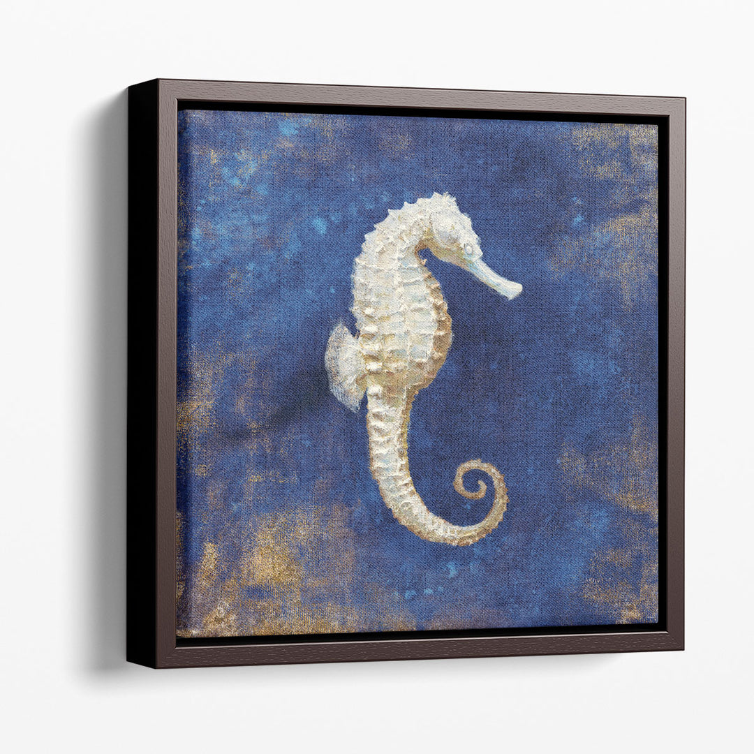 Treasures from the Sea Indigo I - Canvas Print Wall Art