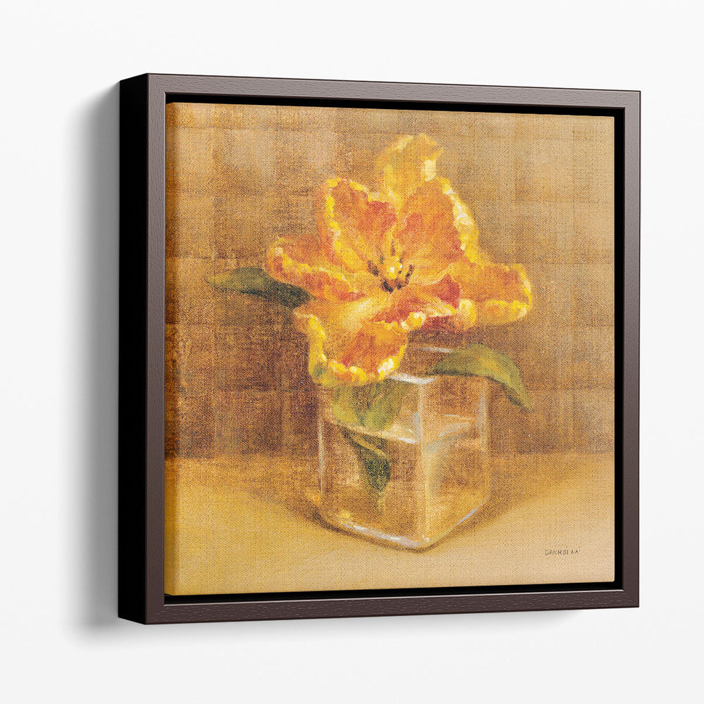 Tulip in Glass - Canvas Print Wall Art