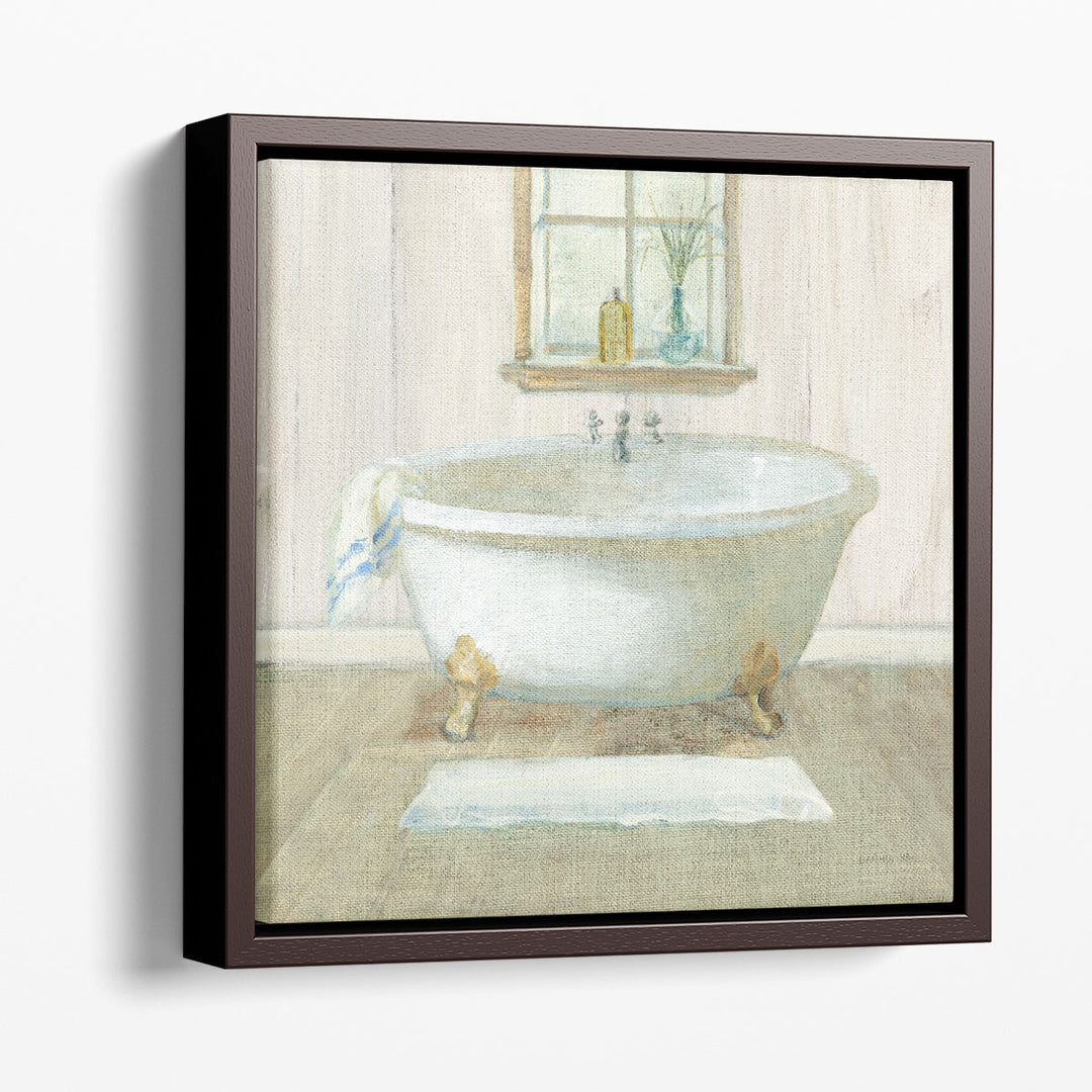 Farmhouse Bathtub - Canvas Print Wall Art