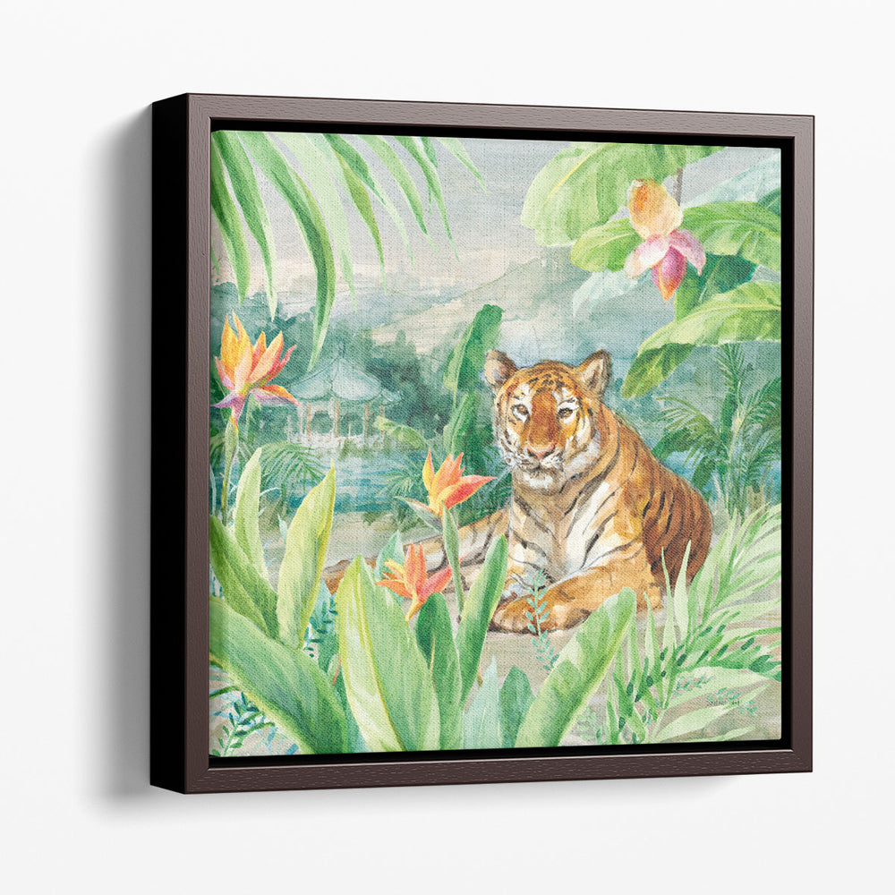 Lounging Tiger - Canvas Print Wall Art