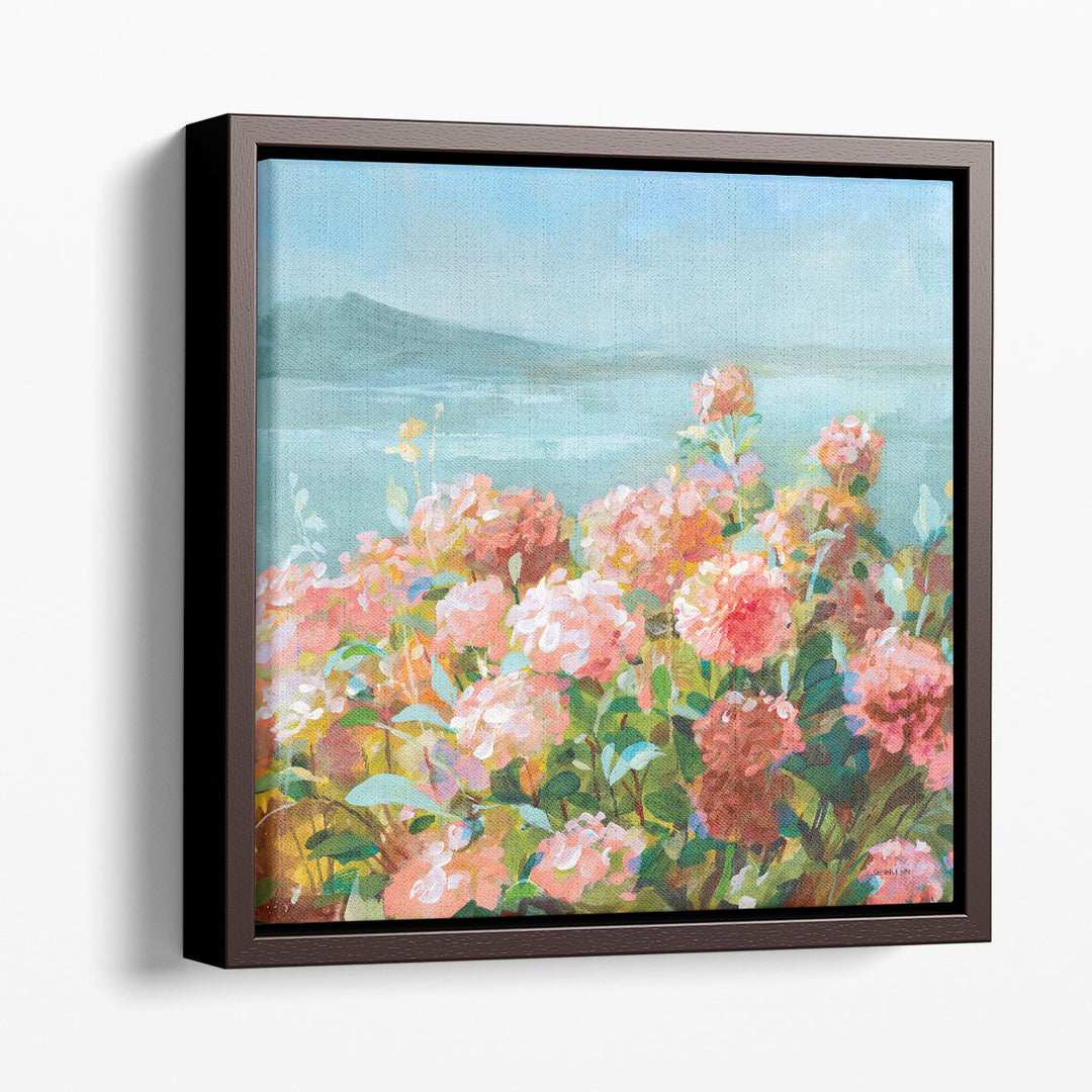 Coastal Dahlias II - Canvas Print Wall Art