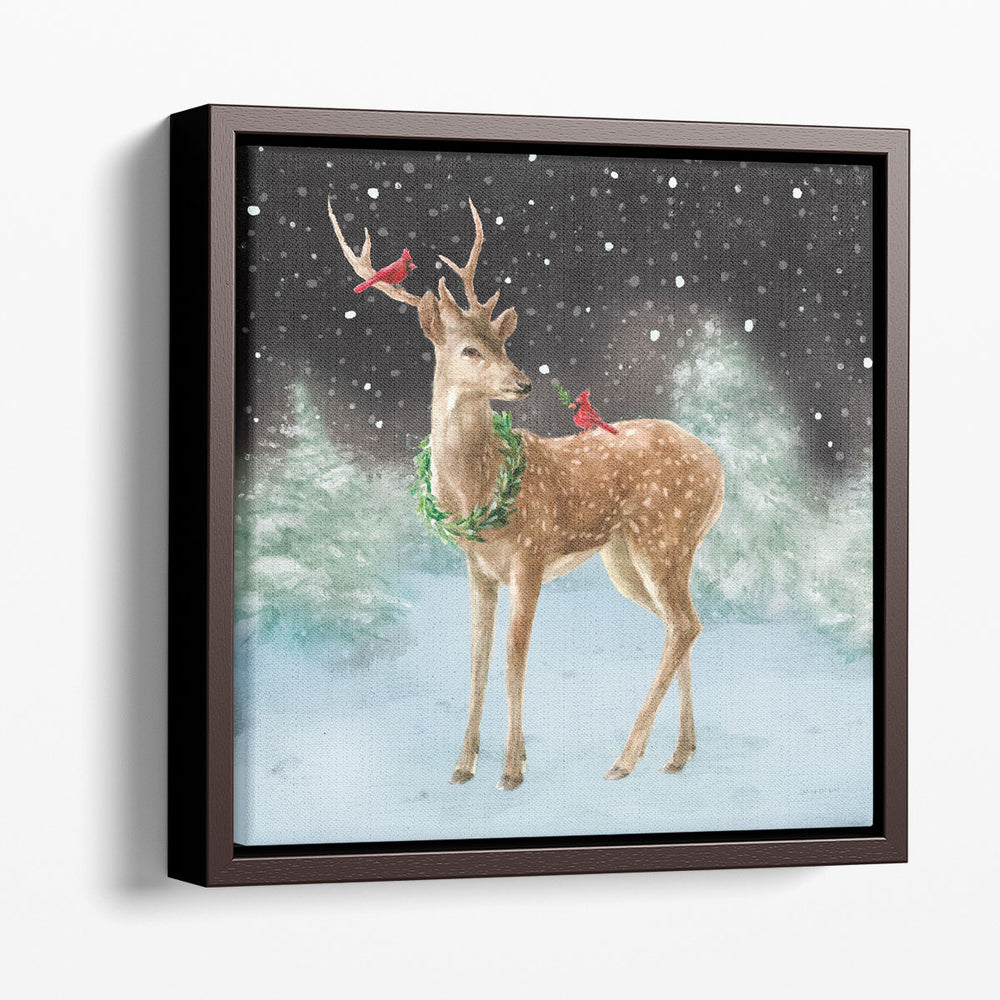 Woodland Celebration III Black - Canvas Print Wall Art