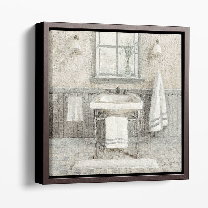 Victorian Sink I Neutral - Canvas Print Wall Art