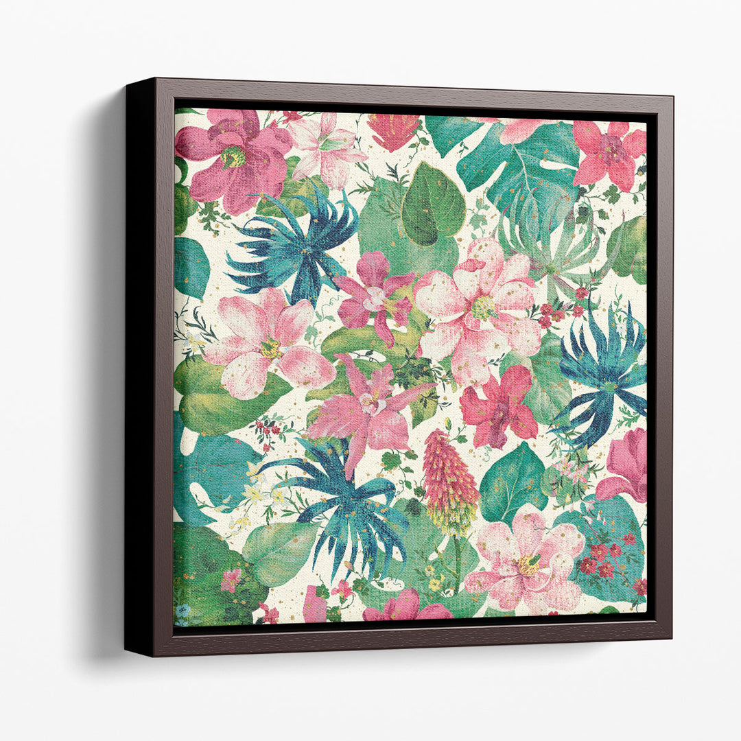 Tropical Dream Bright on Cream I - Canvas Print Wall Art