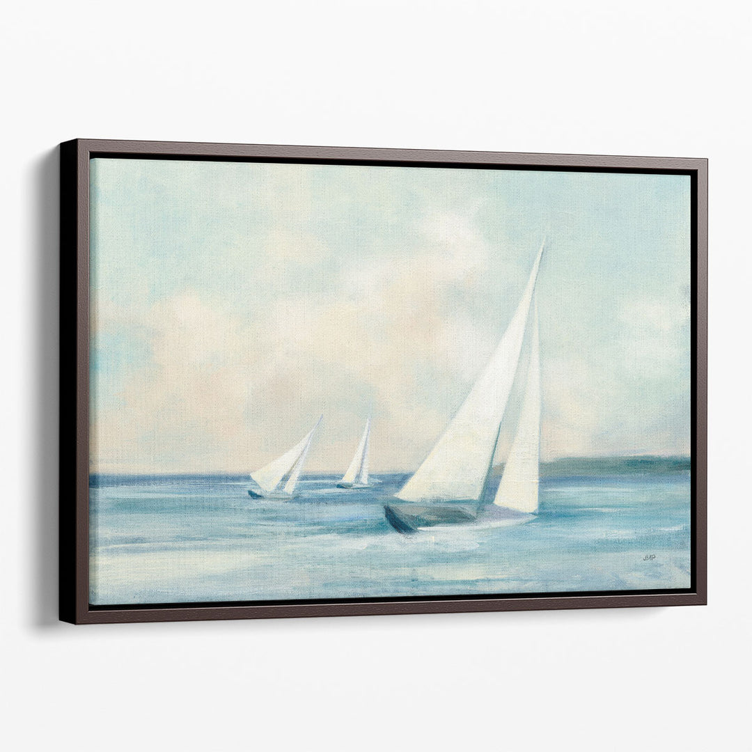 Sailboats at Sunrise - Canvas Print Wall Art