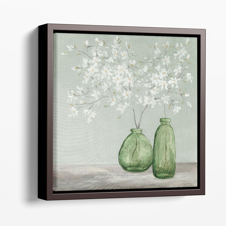 Spring Delight Green - Canvas Print Wall Art