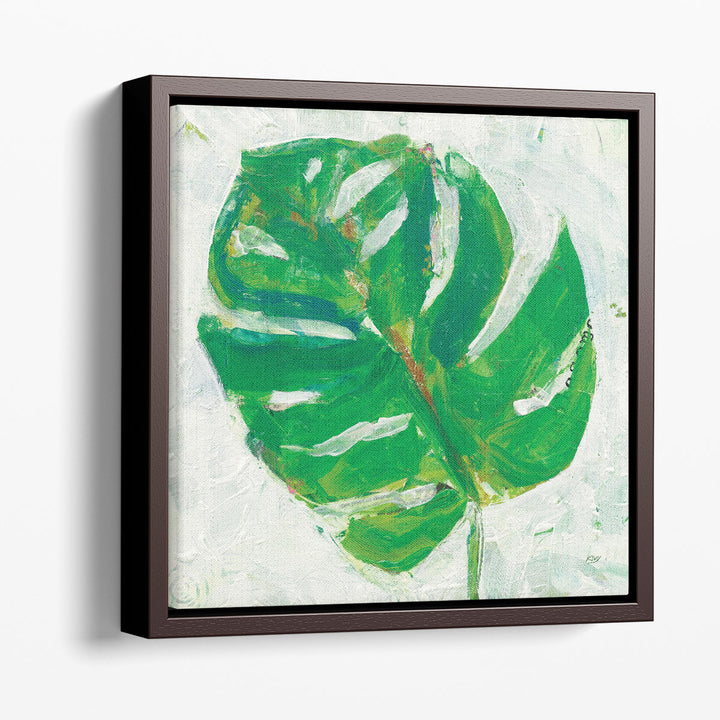 Single Leaf Play II - Canvas Print Wall Art