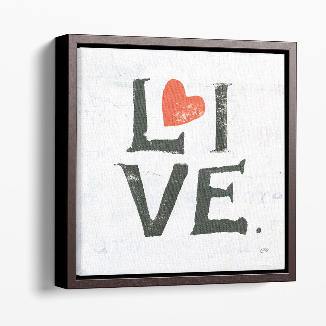 Live - Canvas Print Wall Art