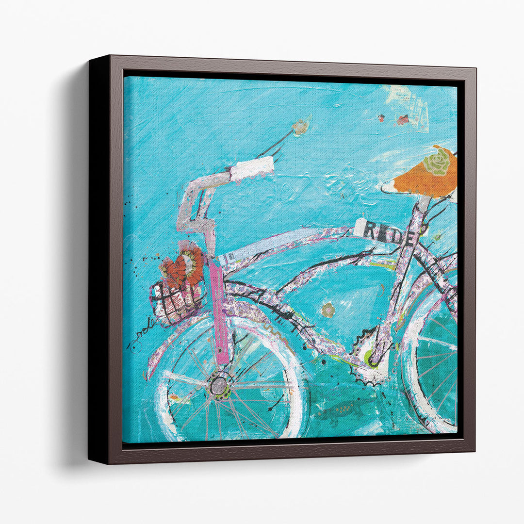 Ride Blue Pink - Canvas Print Wall Art