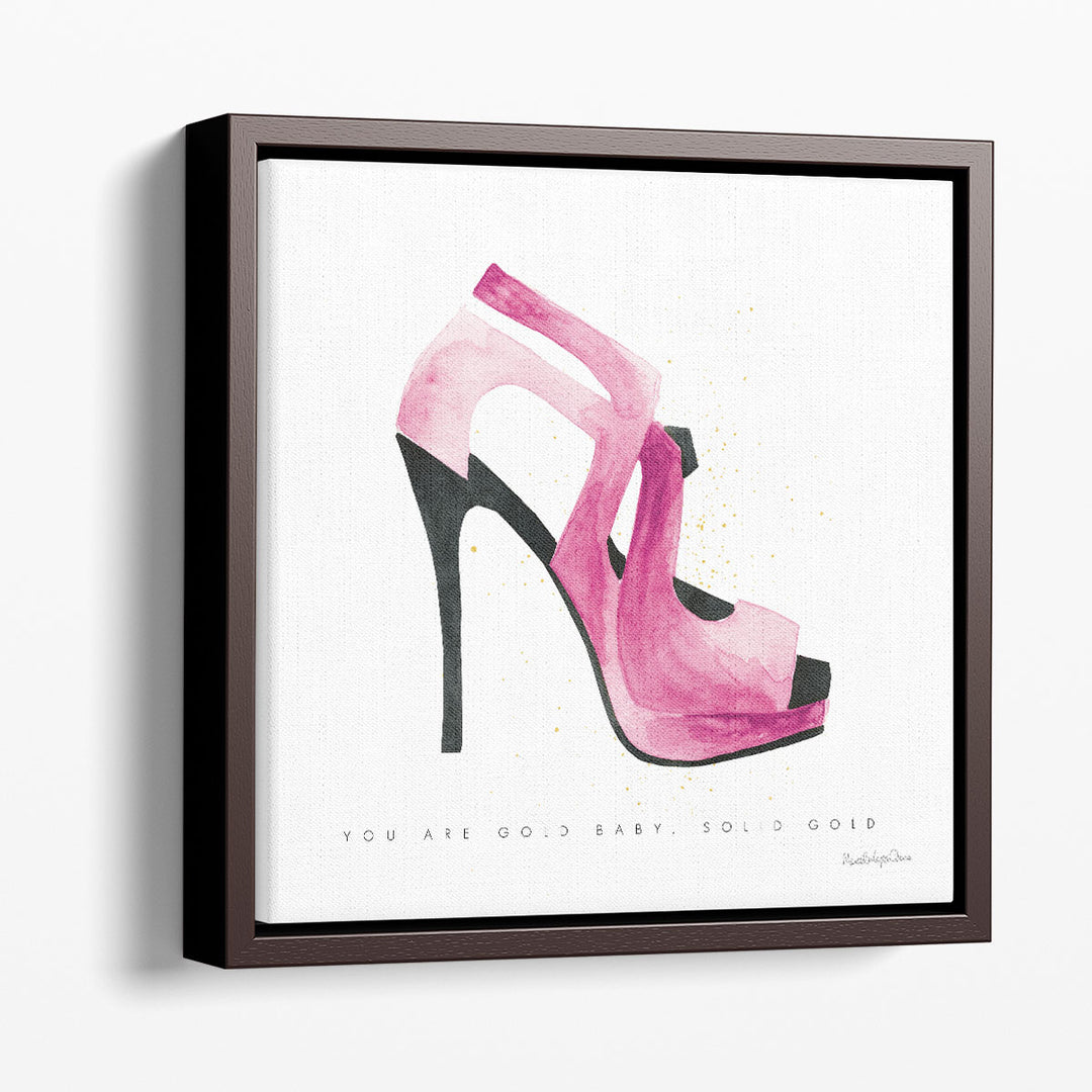 Glitz and Glam VII Pink - Canvas Print Wall Art